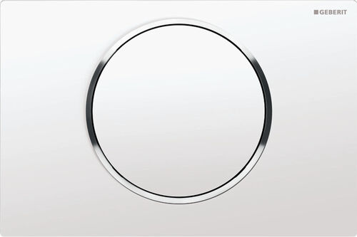 Betätigungsplatte Geberit Sigma10 round weiss/glanz/weiss