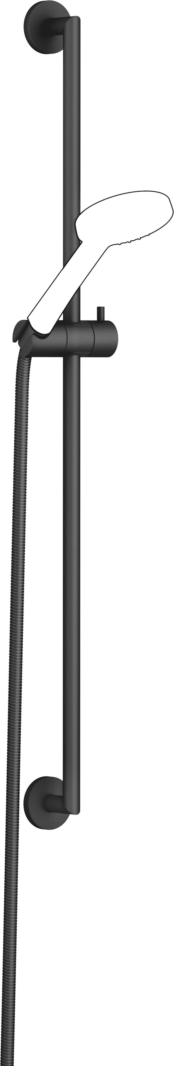 Asta per doccia Dornbracht, 800 mm, accorciabile, supporto snodabile, tubo flessibile 1750 mm, image number 0