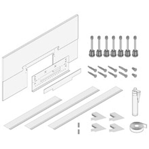 Montageset Schmidlin Wall II für Beplankung 18 mm