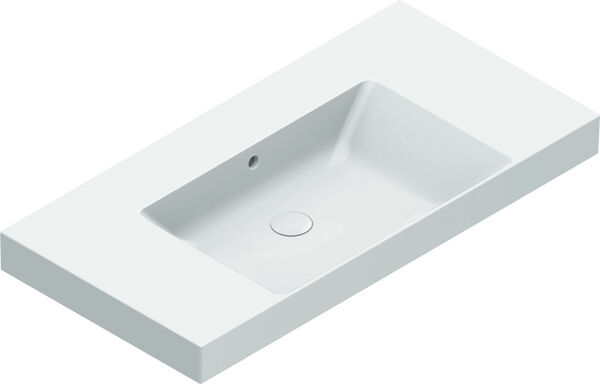 Waschtisch Catalano Zero 100 x 50 cm Weiss Cleaneffekt image number 0