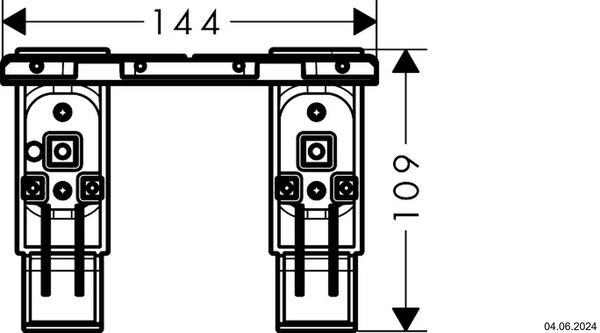 Adapterset Axor Universal Softsquare verchromt image number 1