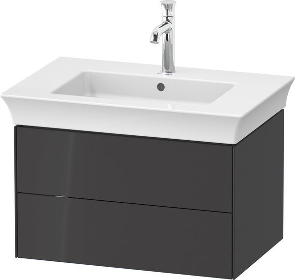 Meuble sous-lavabo Duravit White Tulip Graphite brillant image number 0