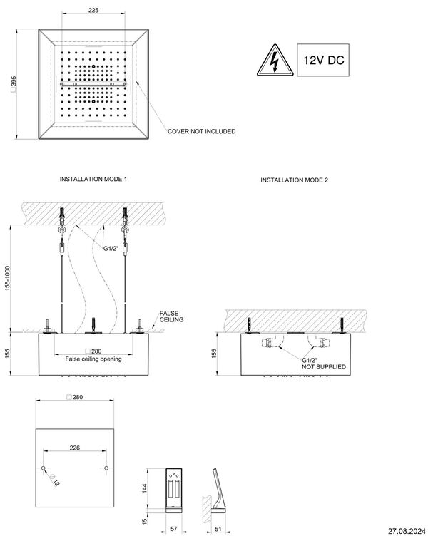 Regenbrause Gessi Afilo Weiss cn image number 1