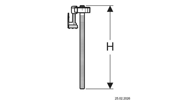 Rallonge des pieds Geberit Duofix image number 1