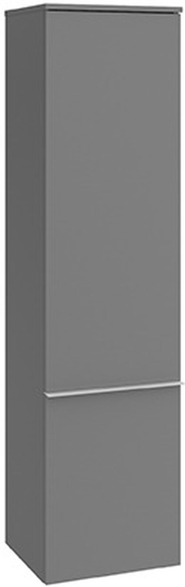Hochschrank Venticello Glossy grey Griff verchromt image number 0