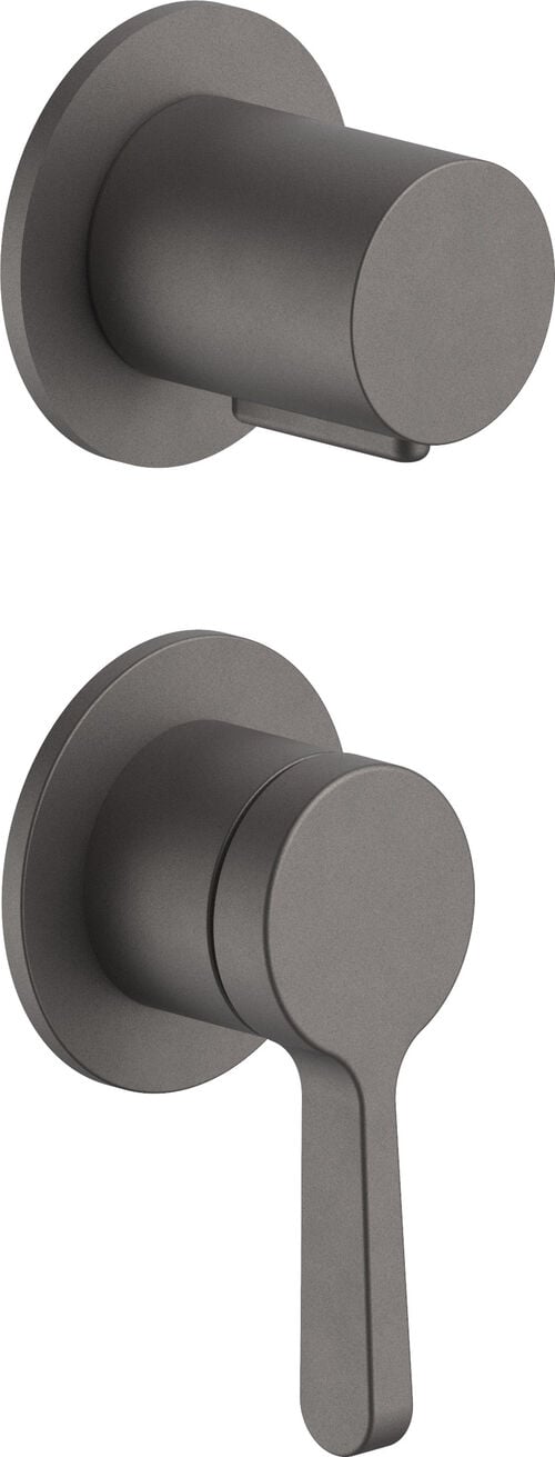 Miscelatore per bagno e doccia-set di montaggio finale Fantini Torino Matt gun metall PVD