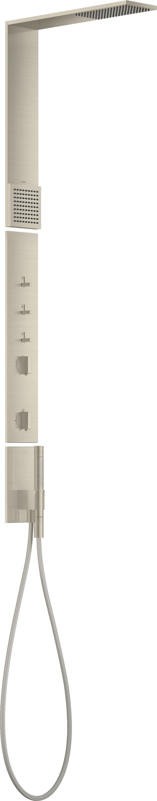 Shower Composition Schulterbrause Axor brushed nickel