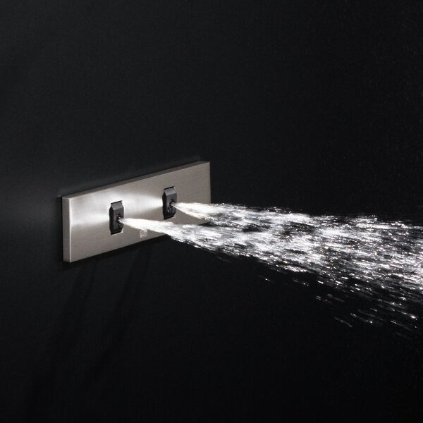 Soffione laterale Dornbracht Water Fan ad incasso Dark chrome image number 3