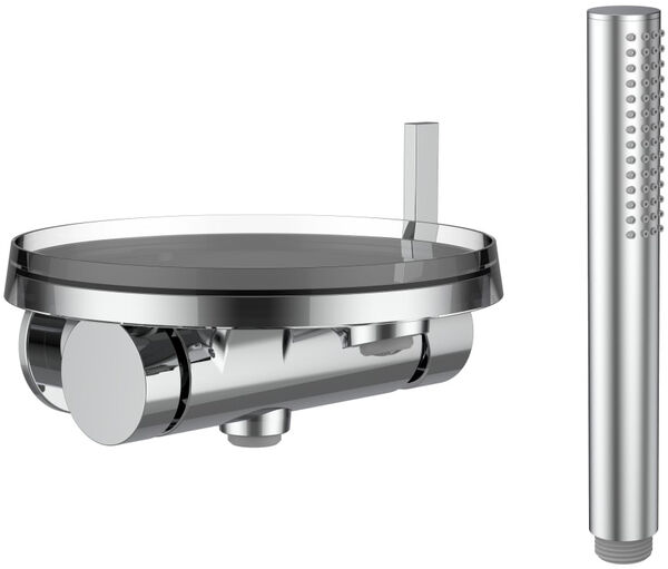 Miscelatore da bagno-set di montaggio finale Laufen Kartell &frac12;", inversore automatico, ripiano in image number 0