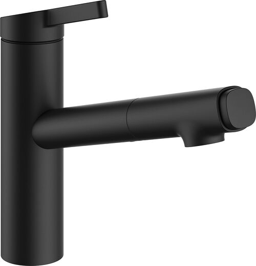 M&eacute;langeur pour d'&eacute;vier KWC Fit Noir mat