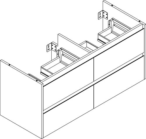 Waschtischmöbel Alterna modena S Pebble grey