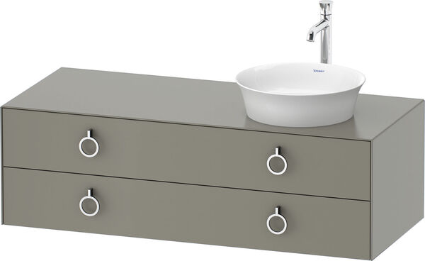Waschtischmöbel Duravit White Tulip stone grey matt image number 0