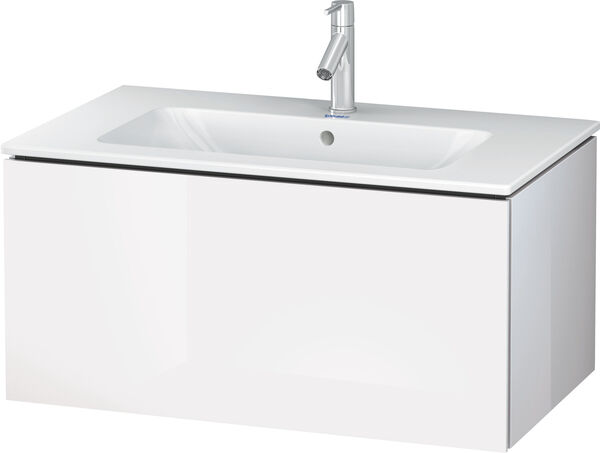 Waschtischmöbel L-Cube weiss hochglanz image number 0