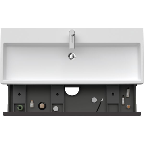 Armadio sottolavabo Duravit D-Neo Rovere nero image number 4
