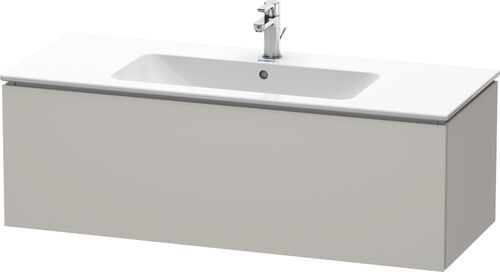 Meuble sous-lavabo L-Cube gris béton mat
