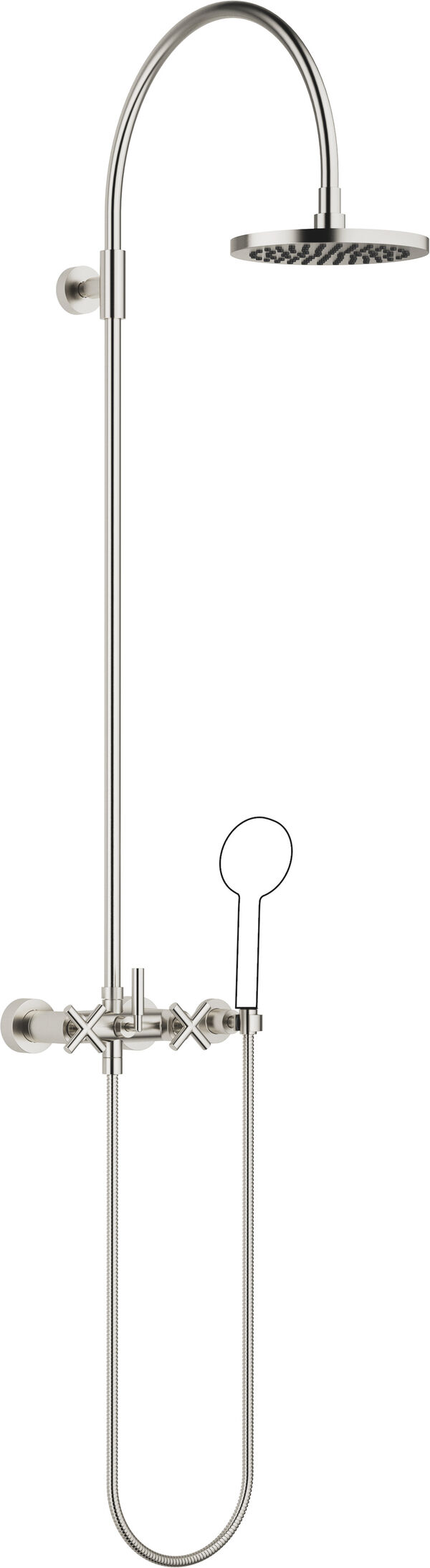 Shower Pipe Dornbracht avec batterie de douche platine mat image number 0