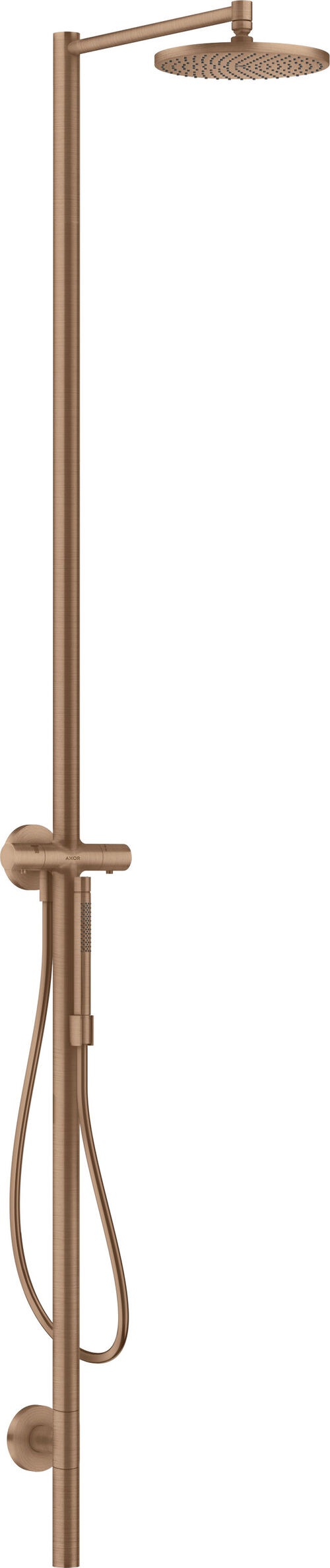 Duschsäule Axor Starck brushed red gold