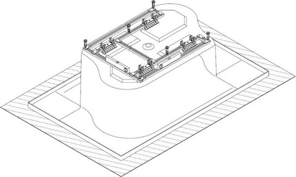 Fussgestell zu Badewanne Hoesch Santee image number 0