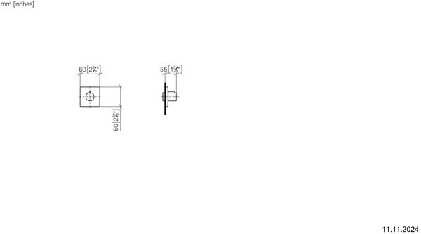 Endmontageset zu Absperrventil Dornbracht Symetrics verchromt image number 1