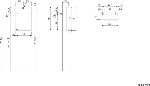 Spiegelschrank Alterna format LED plus tortona image number 1
