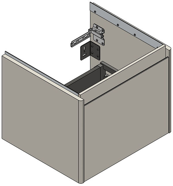 Meuble sous-lavabo Alterna pro S Abano esh anthrazit image number 0