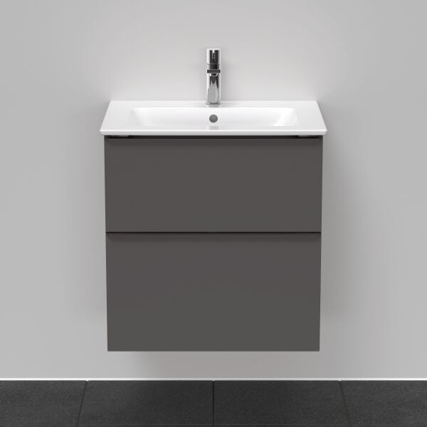 Meuble sous-lavabo Duravit D-Neo Graphite mat image number 2