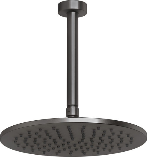 Soffione ad effetto pioggia Gessi ½" black Metal brushed