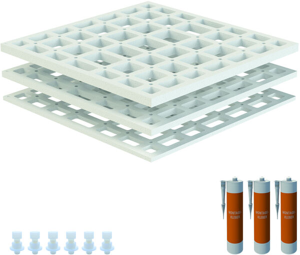 &Eacute;l&eacute;ment de sous-construction Schedel quadroU en trois parties image number 0