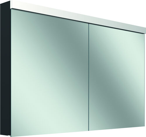 Spiegelschrank Schneider Low plus LED Schwarz matt