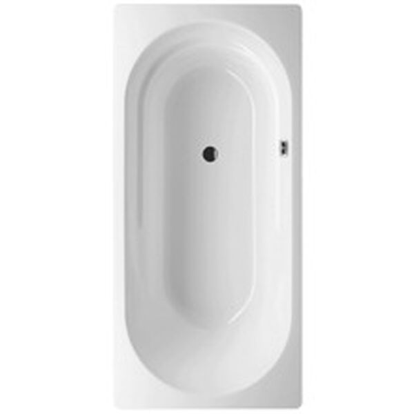 Vasca da bagno Kaldewei Vaio, 170 x 80 cm, parte dorsale a sinistra, troppopieno davanti, acciaio, image number 0