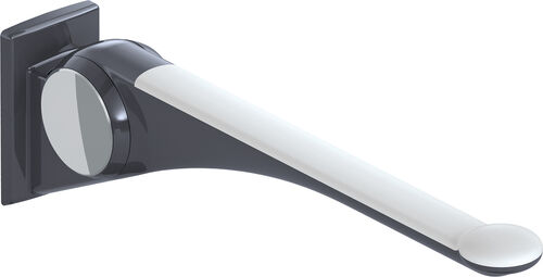 Stützklappgriff Hewi LifeSystem Premium Anthrazit glänzend Griffpad weiss