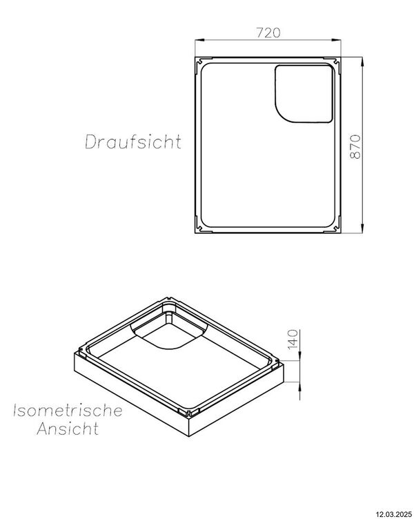 Duschwannentr&auml;ger Schedel image number 1