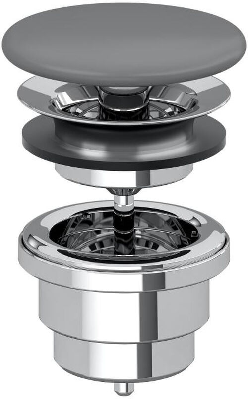 Ablaufventil Villeroy & Boch Graphite matt Cleaneffekt