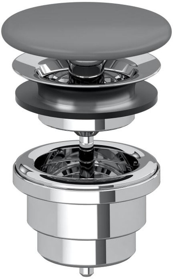 Soupape d'écoulement Villeroy & Boch Graphite mat Cleaneffekt image number 0
