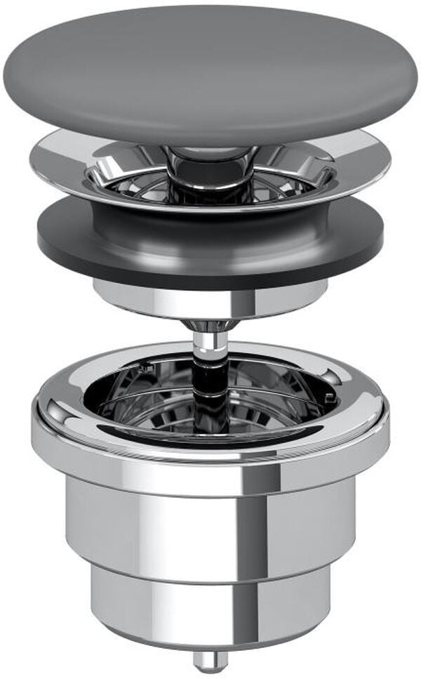 Soupape d'écoulement Villeroy & Boch Graphite mat Cleaneffekt image number 0
