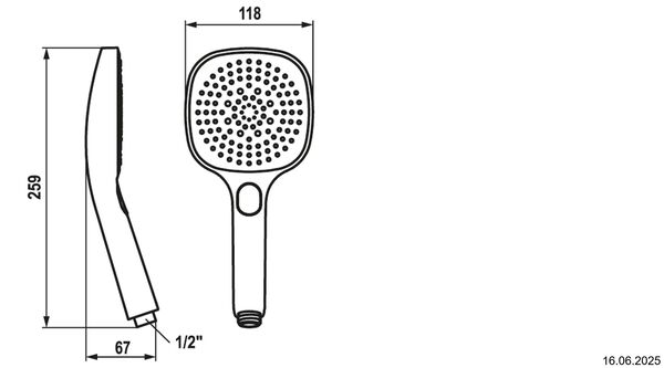 Douche &agrave; main KWC CHOICE-H Chrom&eacute; image number 1