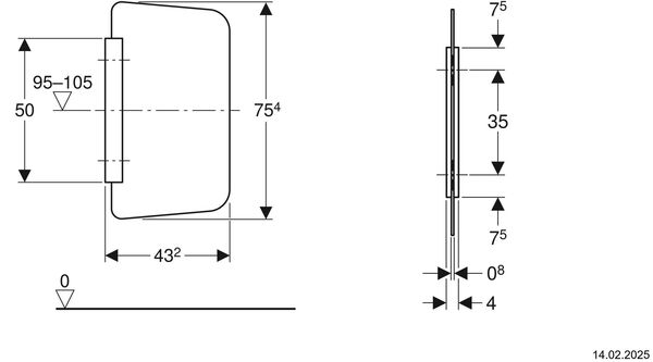 S&eacute;paration d'urinoir Geberit image number 1