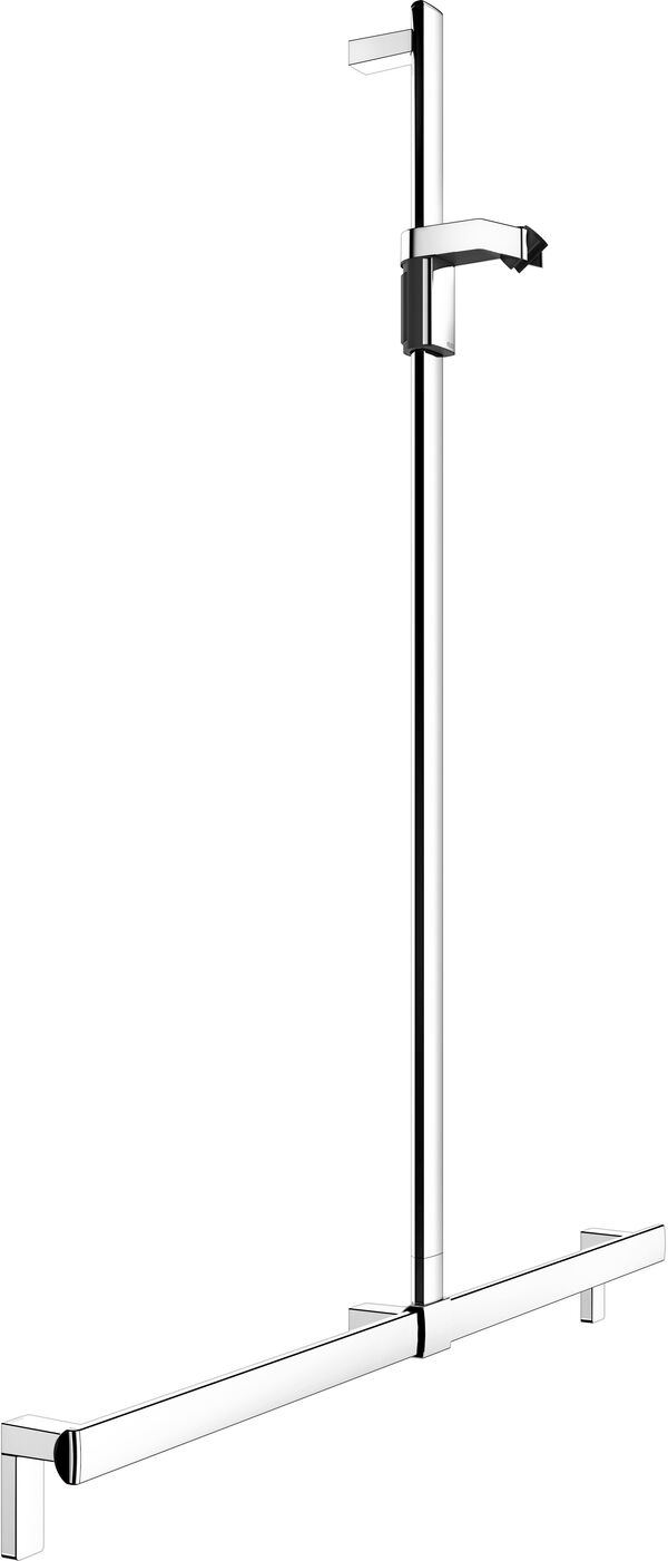 Corrimano doccia con barra doccia Keuco Collection Axess, 1150 mm, ottone, completo di supporto image number 0