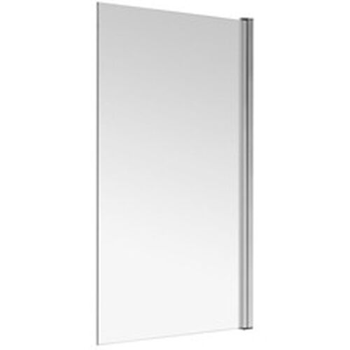 Porta pieghevole Duscholux Step-in Pure Argento lucidissimo Vetro trasparente