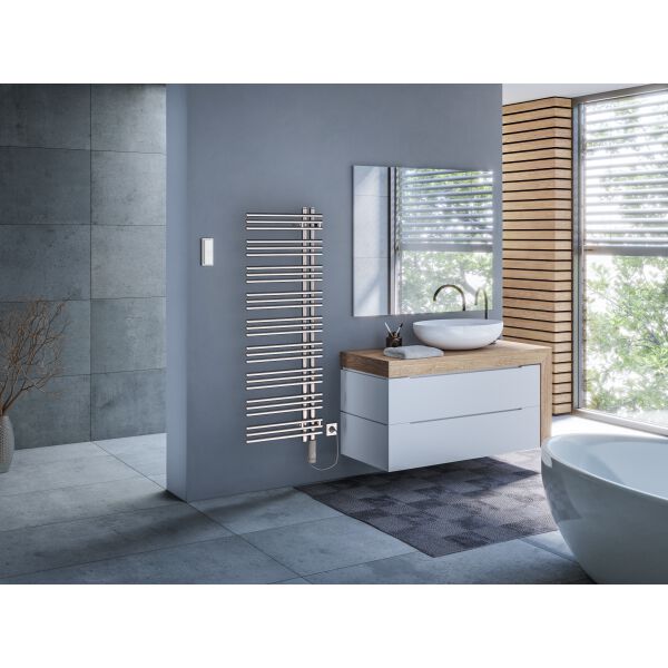 Badheizk&ouml;rper Zehnder Yucca Asym Verchromt Heizpatrone rechts image number 1