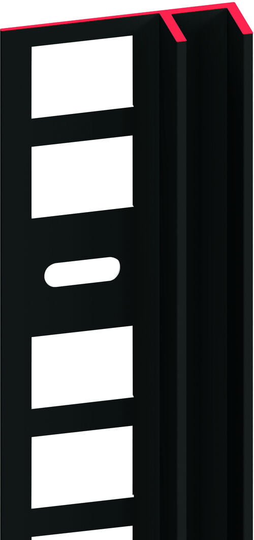 UP-Wandprofil Schwarz matt