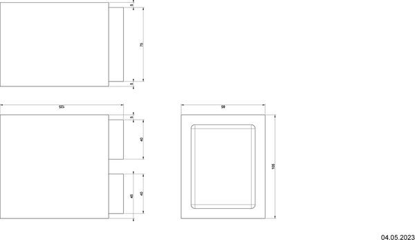 Glashalter Gessi Rettangolo Finox image number 1