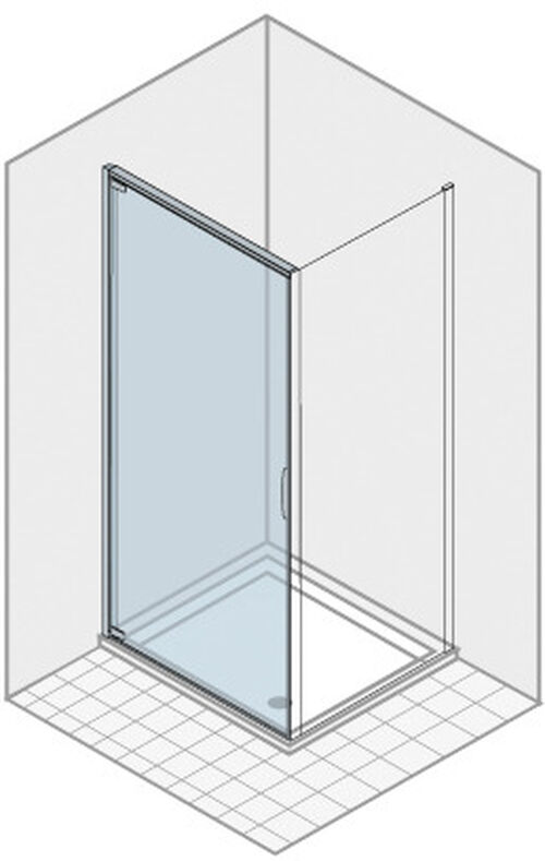 Pendelt&uuml;re Duka Natura 4000 Silberfarbig Echtglas klar protect
