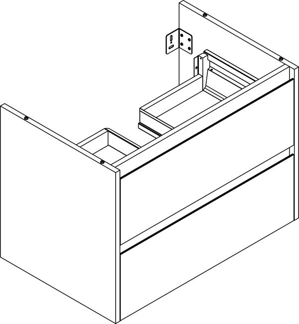 Meuble sous-lavabo Alterna modena S Ch&ecirc;ne Sherman anthracite image number 0