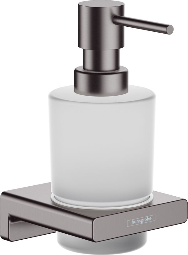 Distributore di sapone Hansgrohe AddStoris, modello a parete, recipiente in vetro, 200 ml image number 0