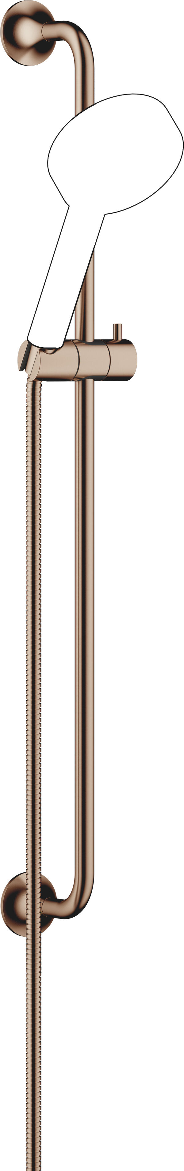 Guarnizione da doccia Dornbracht Vaia, tubo flessibile 1700 mm, &frac12;" x ⅜", senza doccia a mano, asta image number 0