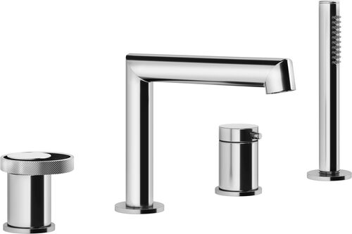 Garniture de remplissage Gessi Anello 4-trous Chrom&eacute;