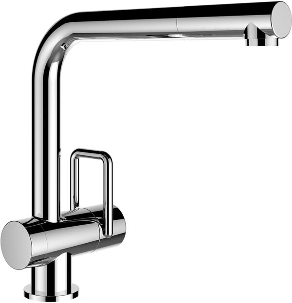 Sp&uuml;ltischmischer Laufen Twin, Auslauf ausziehbar, A 225 mm, H&ouml;he Mischd&uuml;se 220 mm, Gesamth&ouml;he 250 image number 0