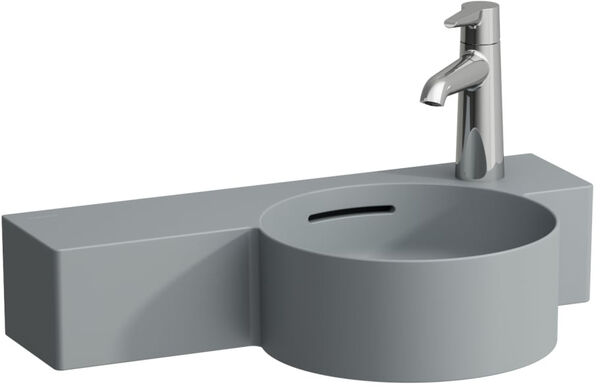 Handwaschbecken Laufen Val 55 x 31.5 cm Graphit matt image number 0