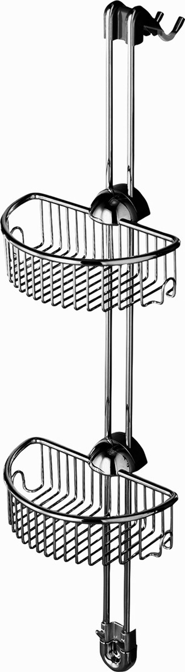 Vaschette portaoggetti Diva Twin Mobil, doppio, altezza regolabile, 2 ganci, altezza 82,2 cm, larghezza 22 cm image number 0